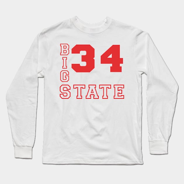 Jesus Shuttlesworth - Big State Long Sleeve T-Shirt by StadiumSquad